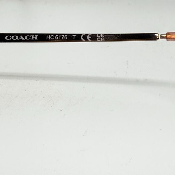 Coach Hc6176 5650 Rose Tortoise Square Eyeglasses Frames 53-17-140 H19821 - Picture 6 of 7